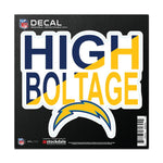 Wholesale-Los Angeles Chargers SLOGAN All Surface Decal 6" x 6"