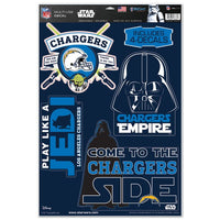 Wholesale-Los Angeles Chargers STAR WARS Multi-Use Decal 11" x 17"