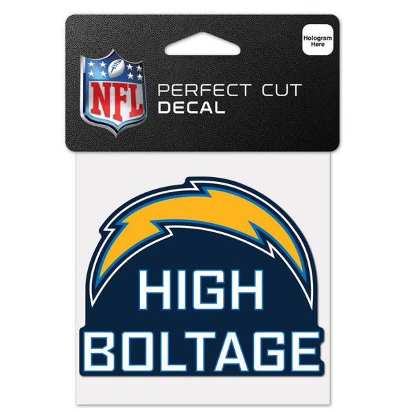 Wholesale-Los Angeles Chargers Slogan Perfect Cut Color Decal 4" x 4"