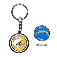 Wholesale-Los Angeles Chargers Spinner Key Ring