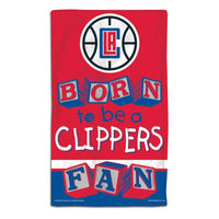 Wholesale-Los Angeles Clippers BORN TO BE Burp Cloth 10" x 17"