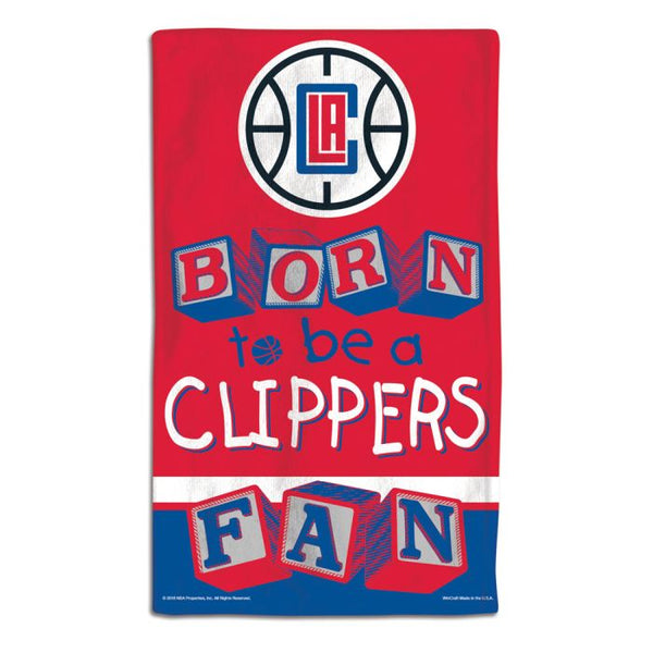 Wholesale-Los Angeles Clippers BORN TO BE Burp Cloth 10" x 17"