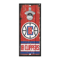 Wholesale-Los Angeles Clippers Bottle Opener Sign 5x11