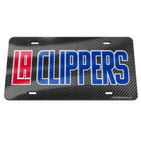 Wholesale-Los Angeles Clippers CARBON Specialty Acrylic License Plate