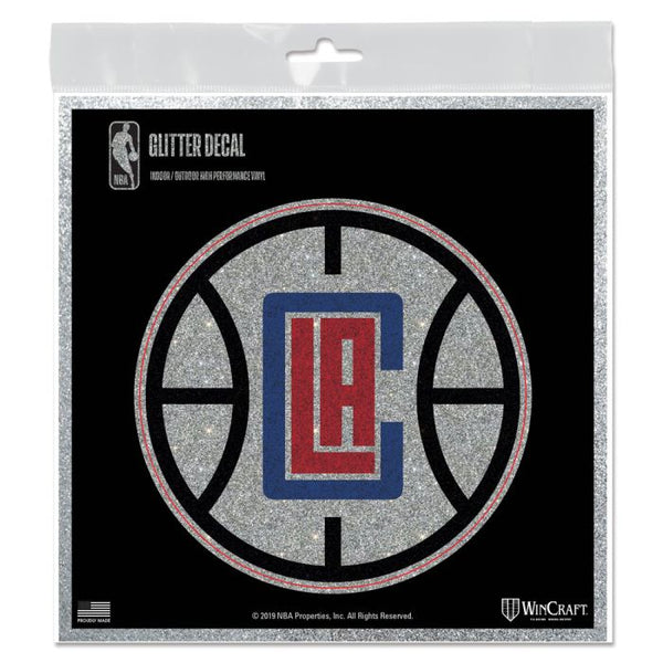 Wholesale-Los Angeles Clippers Decal Glitter 6" x 6"