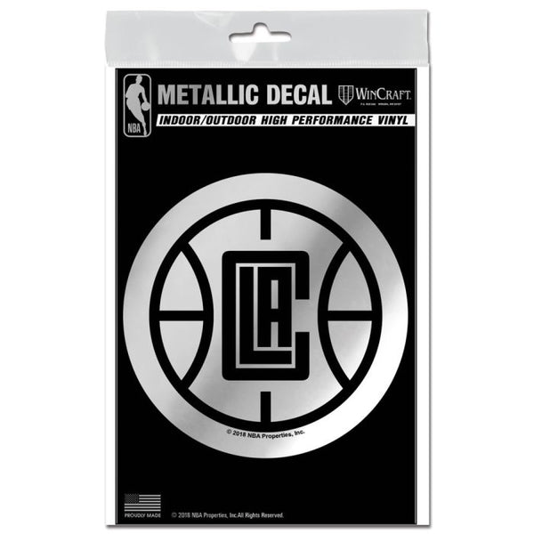 Wholesale-Los Angeles Clippers Decal Metallic 3" x 5"