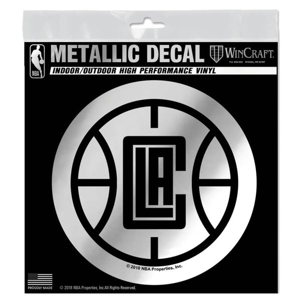 Wholesale-Los Angeles Clippers Decal Metallic 6" x 6"