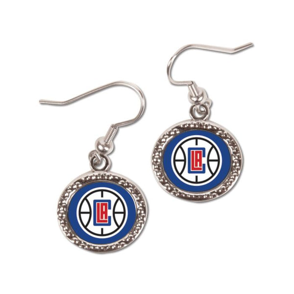 Wholesale-Los Angeles Clippers Earrings Jewelry Carded Round