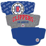 Wholesale-Los Angeles Clippers Fan Mask Face Cover 3 Pack