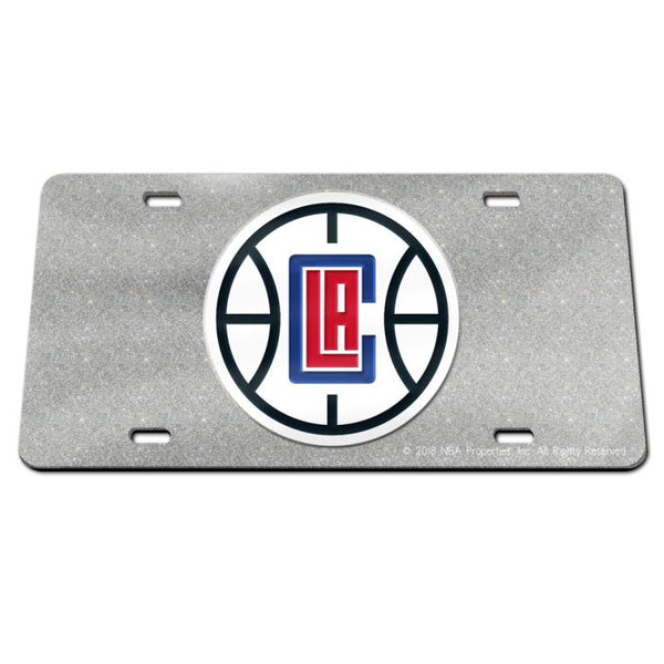 Wholesale-Los Angeles Clippers GLITTER Specialty Acrylic License Plate