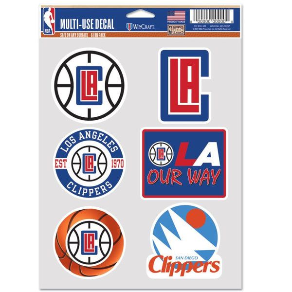 Wholesale-Los Angeles Clippers Multi Use 6 fan pack