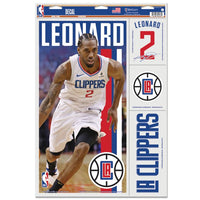 Wholesale-Los Angeles Clippers Multi Use Decal 11" x 17" Kawhi Leonard