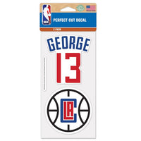 Wholesale-Los Angeles Clippers Perfect Cut Decal Set of two 4"x4" Paul George