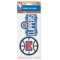 Wholesale-Los Angeles Clippers Perfect Cut Decal set of two 4"x4"