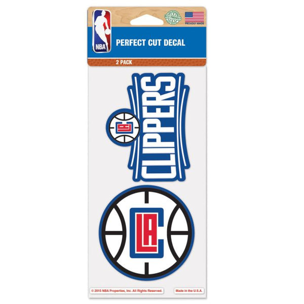 Wholesale-Los Angeles Clippers Perfect Cut Decal set of two 4"x4"