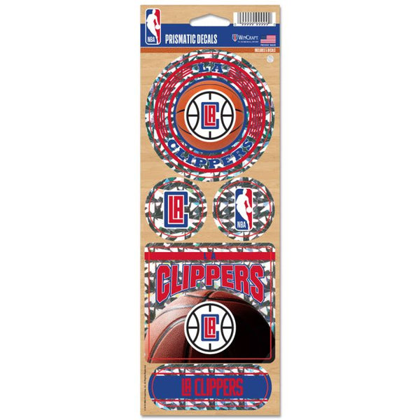 Wholesale-Los Angeles Clippers Prismatic Decal 4" x 11"