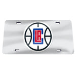 Wholesale-Los Angeles Clippers SILVER Specialty Acrylic License Plate