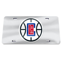 Wholesale-Los Angeles Clippers SILVER Specialty Acrylic License Plate