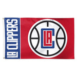 Wholesale-Los Angeles Clippers Team Block Flag - Deluxe 3' X 5'