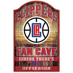 Wholesale-Los Angeles Clippers Wood Sign 11" x 17" 1/4" thick