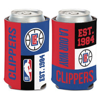 Wholesale-Los Angeles Clippers color block Can Cooler 12 oz.