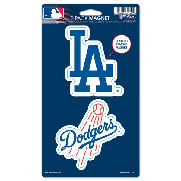 Wholesale-Los Angeles Dodgers 2 Pack Magnets 5" x 9"