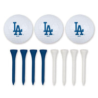 Wholesale-Los Angeles Dodgers 3 Golf Balls w/Tees