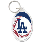 Wholesale-Los Angeles Dodgers Acrylic Key Ring Carded Oval