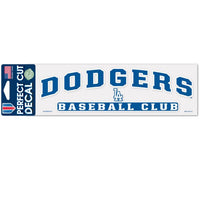 Wholesale-Los Angeles Dodgers Arched Perfect Cut Decals 3" x 10"