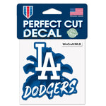 Wholesale-Los Angeles Dodgers Ball Perfect Cut Color Decal 4" x 4"