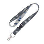 Wholesale-Los Angeles Dodgers Charcoal Lanyard w/detachable buckle 1"