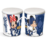 Wholesale-Los Angeles Dodgers / Disney Mickey &amp; Minnie Gift Tin tapered 3 gallon