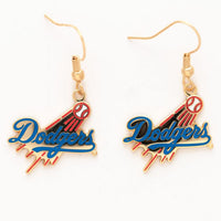 Wholesale-Los Angeles Dodgers Earrings Jewelry Card