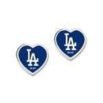 Wholesale-Los Angeles Dodgers Earrings w/3D Heart