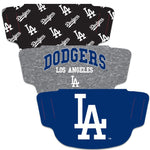 Wholesale-Los Angeles Dodgers Fan Mask Face Cover 3 Pack