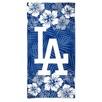 Wholesale-Los Angeles Dodgers Floral Spectra Beach Towel 30" x 60"