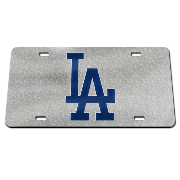 Wholesale-Los Angeles Dodgers GLITTER Specialty Acrylic License Plate