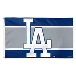 Wholesale-Los Angeles Dodgers H STRIPE Flag - Deluxe 3' X 5'