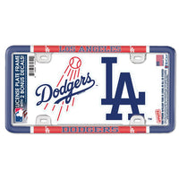 Wholesale-Los Angeles Dodgers License Plate Thin Frame - Plastic w/Decal