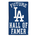 Wholesale-Los Angeles Dodgers / Littlest Fan MLB FUTURE HALL OF FAMER Burp Cloth 10" x 17"