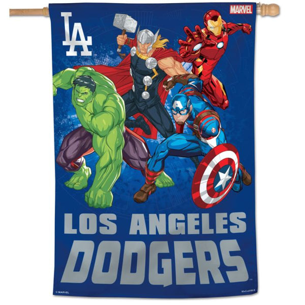 Wholesale-Los Angeles Dodgers / Marvel (c) 2021 MARVEL Vertical Flag 28" x 40"
