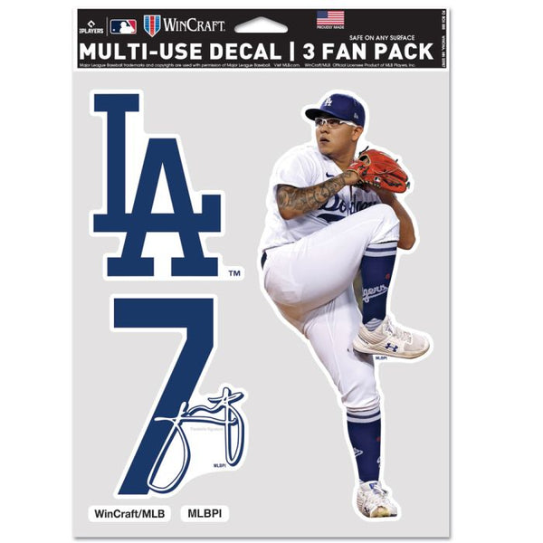 Wholesale-Los Angeles Dodgers Multi Use 3 fan pack Julio Urias