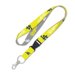 Wholesale-Los Angeles Dodgers NEON Lanyard w/detachable buckle 1"