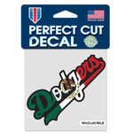 Wholesale-Los Angeles Dodgers Perfect Cut Color Decal 4" x 4"