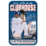 Wholesale-Los Angeles Dodgers Plastic Sign 11" x 17" Clayton Kershaw