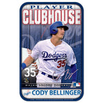 Wholesale-Los Angeles Dodgers Plastic Sign 11" x 17" Cody Bellinger