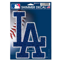 Wholesale-Los Angeles Dodgers Shimmer Decals 5" x 7"