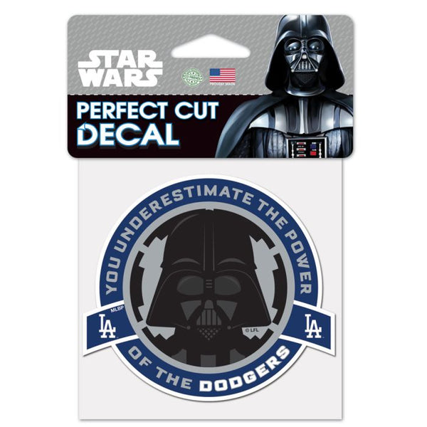 Wholesale-Los Angeles Dodgers / Star Wars Darth Vader Perfect Cut Color Decal 4" x 4"