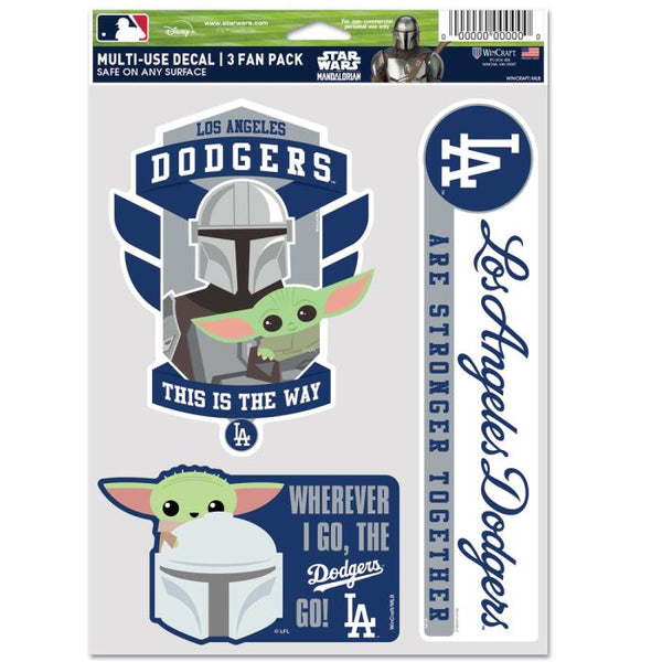 Wholesale-Los Angeles Dodgers / Star Wars Mandalorian Multi Use 3 Fan Pack