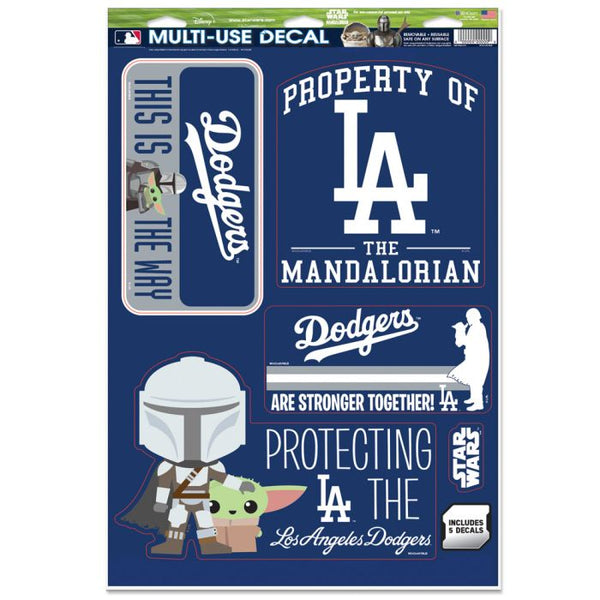 Wholesale-Los Angeles Dodgers / Star Wars Mandalorian Multi-Use Decal 11" x 17"